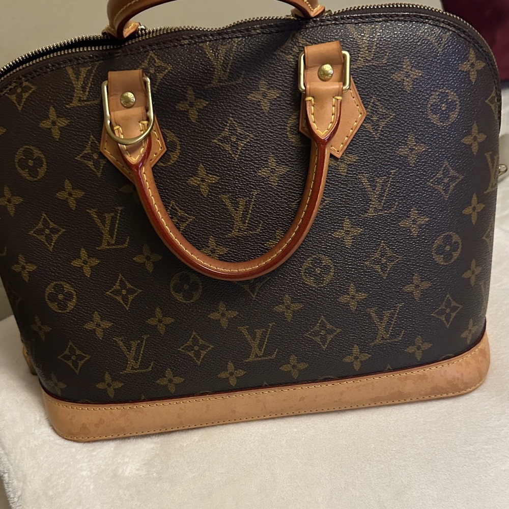 Louis Vuitton Brown and Tan Satchel